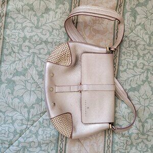 Trusardi gold tone leather handbag